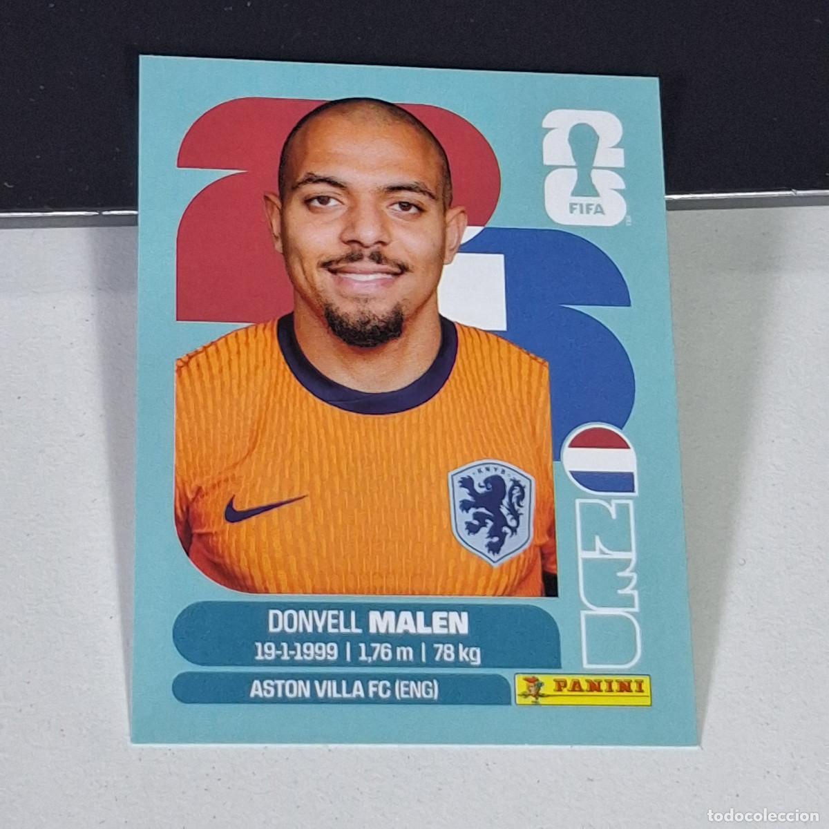 Cromos de F&uacute;tbol: B3 NED18 DONYELL MALEN 18 PA&Iacute;SES BAJOS HOLANDA NED MUNDIAL FIFA WORLD CUP 2026 STICKER PANINI