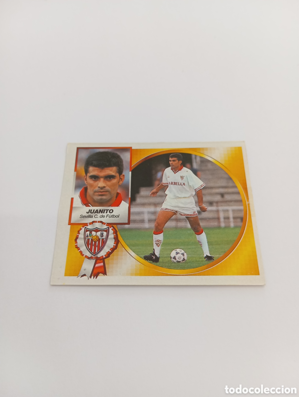 Cromos de F&uacute;tbol: JUANITO COLOCA Sevilla Liga Este 1994 1995 Recuperado PANINI 94 95