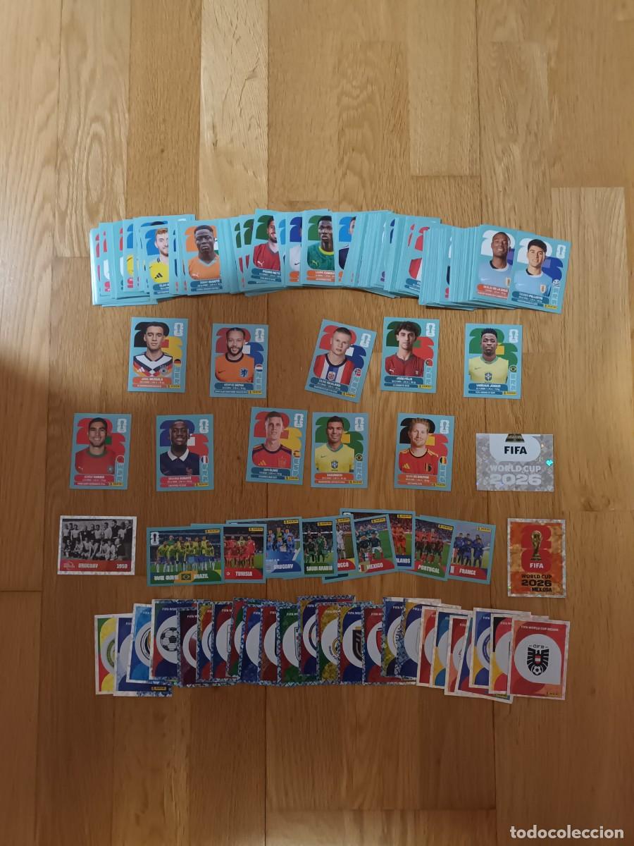 Cromos de F&uacute;tbol: Lote 250 cromos sin repetir mundial 2026. Panini