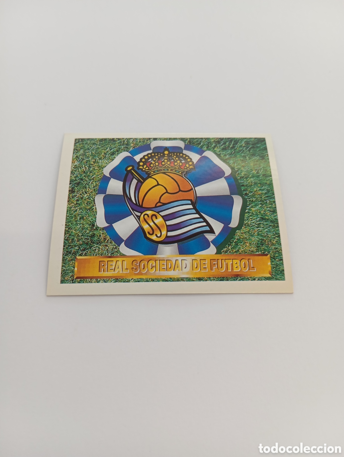 Cromos de F&uacute;tbol: ESCUDO Real Sociedad Liga Este 1994 1995 NUEVO SIN PEGAR PANINI 94 95