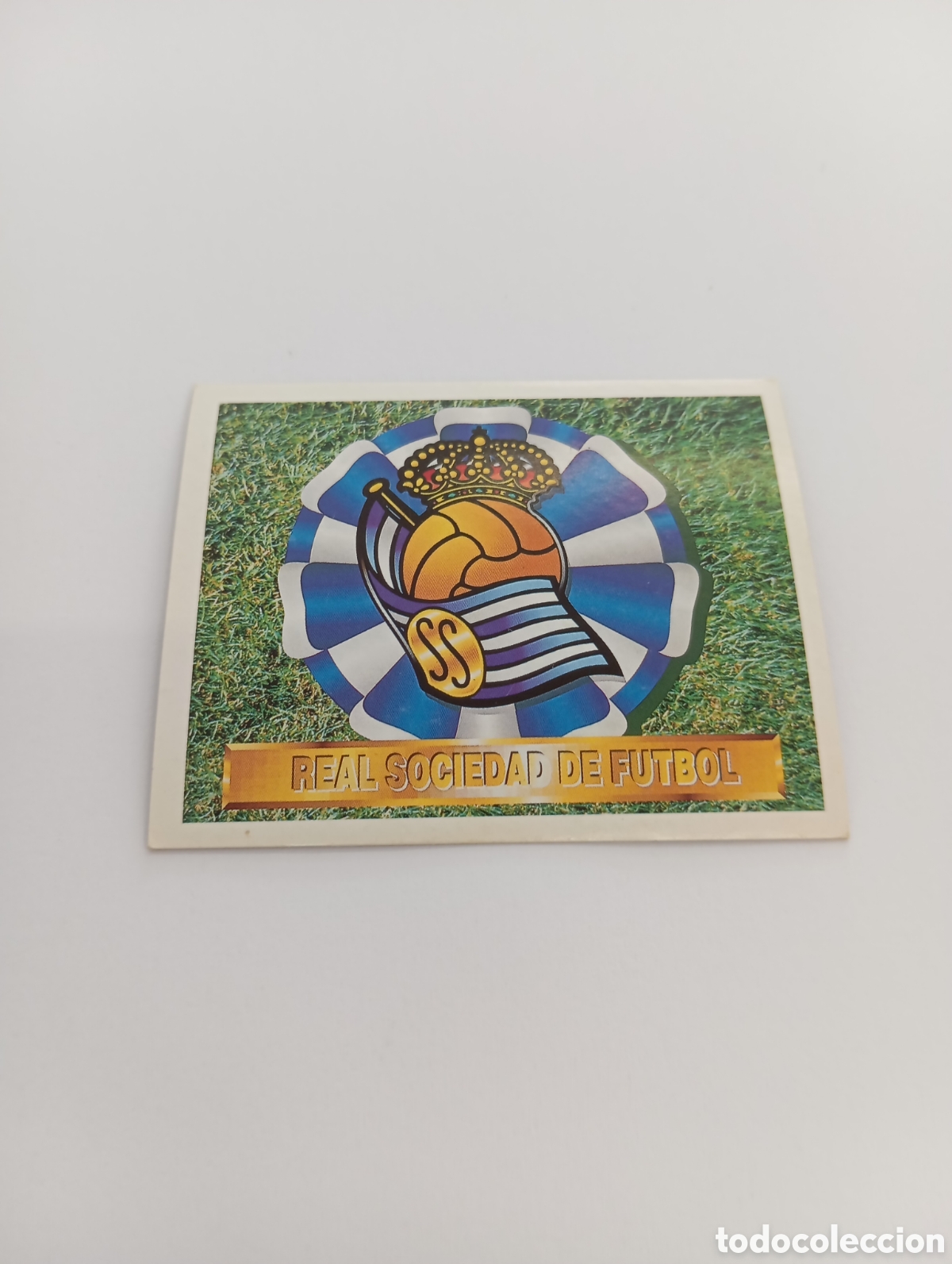 Cromos de F&uacute;tbol: ESCUDO Real Sociedad Liga Este 1994 1995 NUEVO SIN PEGAR PANINI 94 95