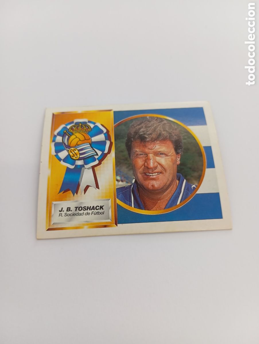 Cromos de F&uacute;tbol: ENTRENADOR JOHN TOSHACK Real Sociedad Liga Este 1994 1995 NUEVO SIN PEGAR PANINI 94 95