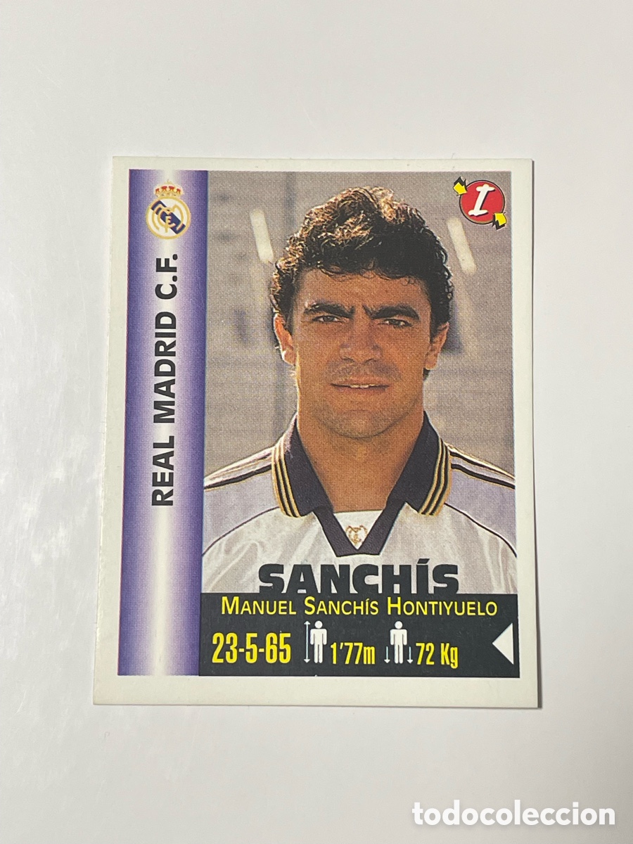 Cromos de F&uacute;tbol: Manolo Sanch&iacute;s Real Madrid Panini Equipos de Europa 1999 #293