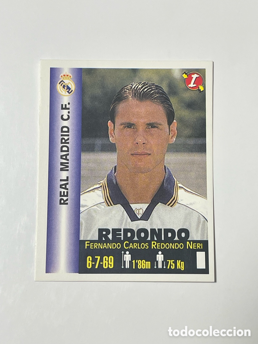 Cromos de F&uacute;tbol: Fernando Redondo Real Madrid Panini Equipos de Europa 1999 #295