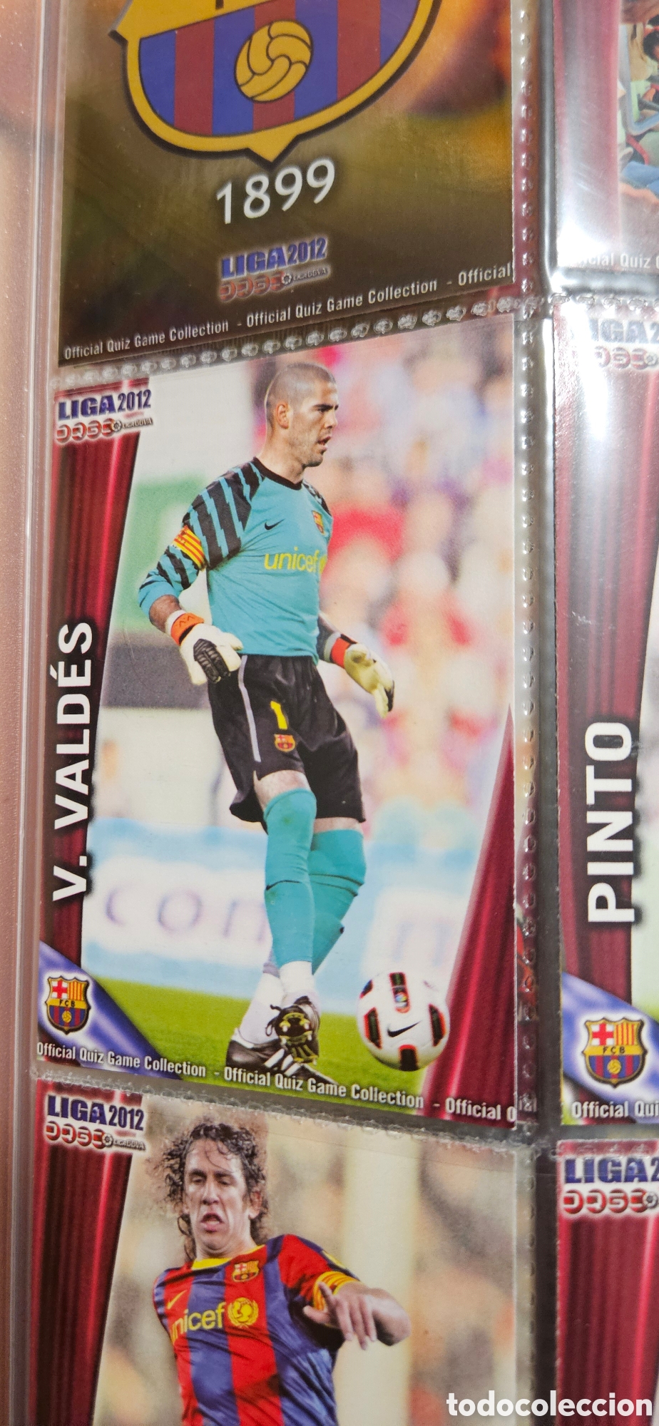 Cromos de F&uacute;tbol: Valdes 4 mundicromo Barcelona quiz 2011 2012 11 12 trading card