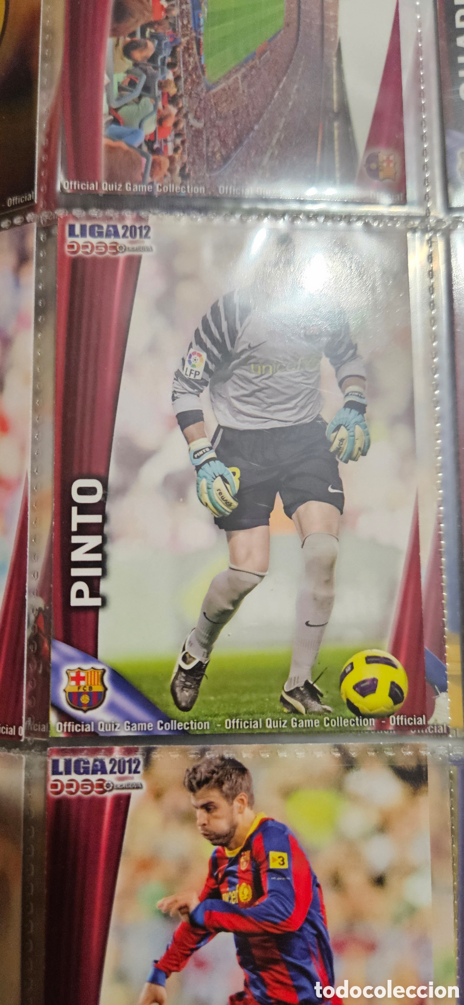 Cromos de F&uacute;tbol: 5 pinto mundicromo Barcelona quiz 2011 2012 11 12 trading card