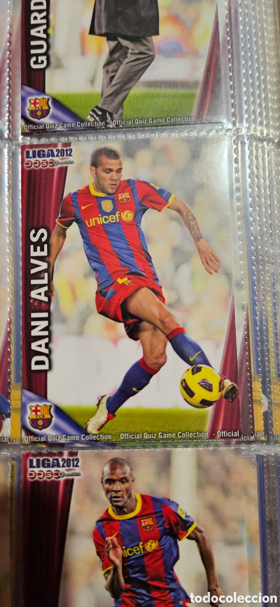 Cromos de F&uacute;tbol: 6 dani alves mundicromo Barcelona quiz 2011 2012 11 12 trading card