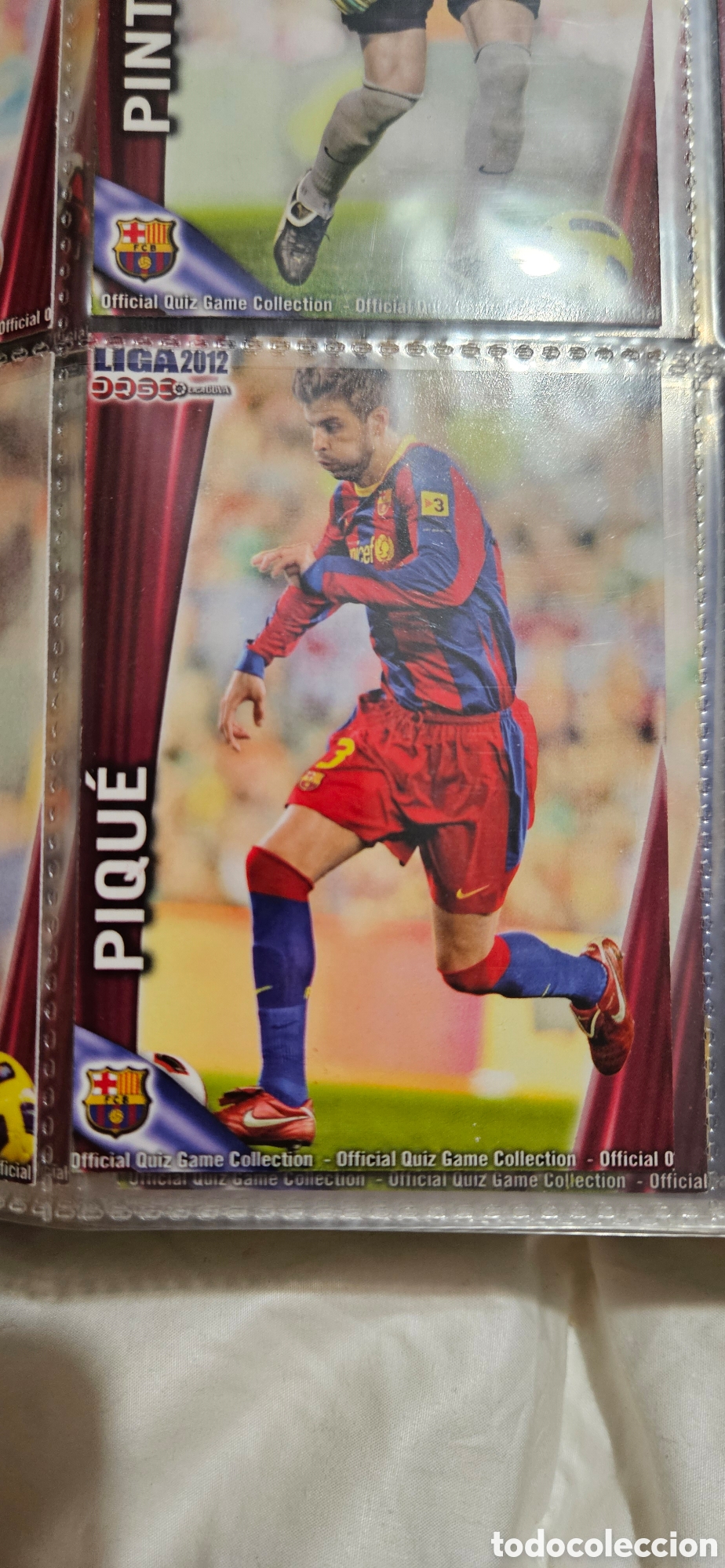 Cromos de F&uacute;tbol: 8 pique mundicromo Barcelona quiz 2011 2012 11 12 trading card