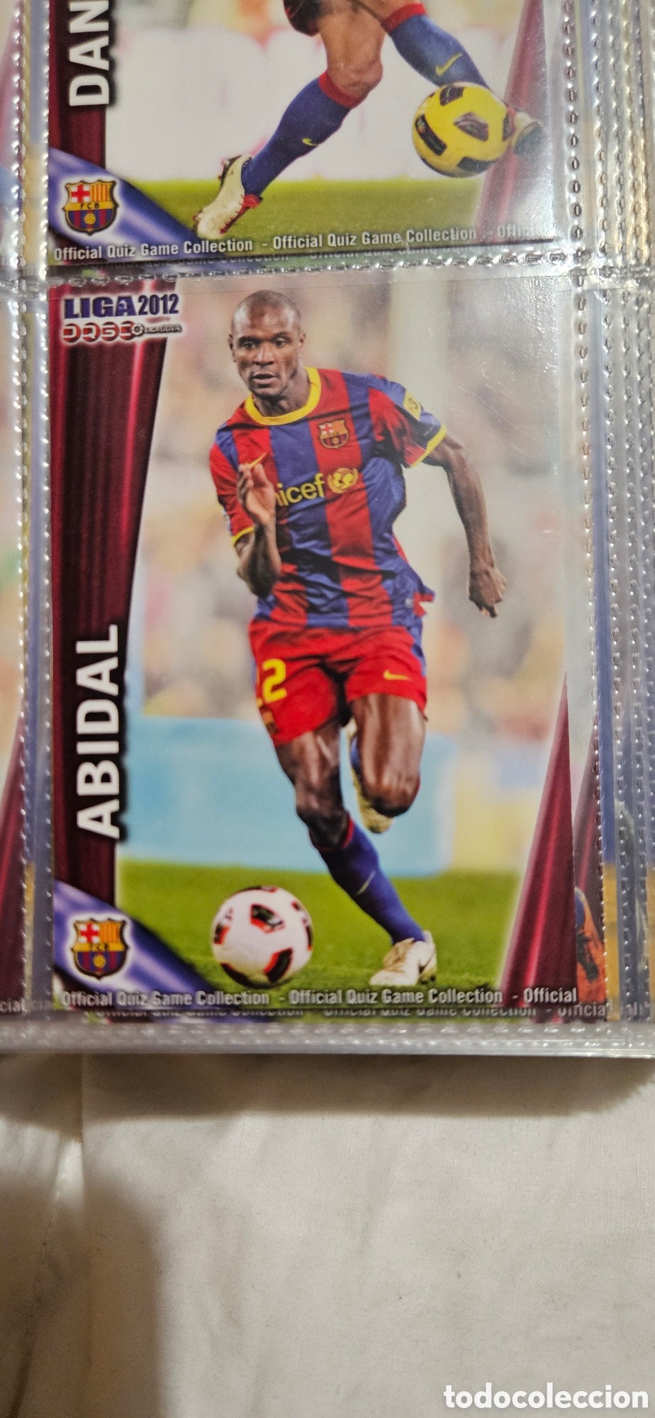 Cromos de F&uacute;tbol: Abidal 9 mundicromo Barcelona quiz 2011 2012 11 12 trading card