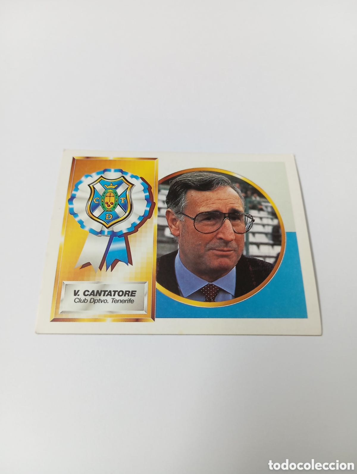 Cromos de F&uacute;tbol: ENTRENADOR VICENTE CANTATORE Tenerife Liga Este 1994 1995 NUEVO SIN PEGAR PANINI 94 95