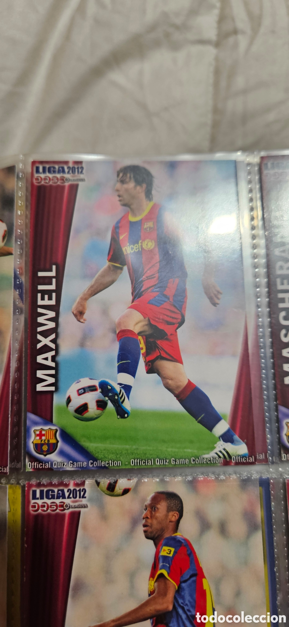 Football Stickers: 11 MAXWELL mundicromo Barcelona quiz 2011 2012 11 12 trading card