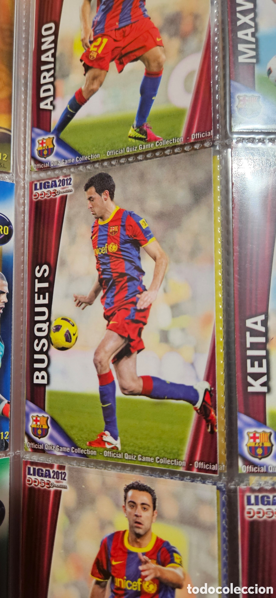 Cromos de F&uacute;tbol: 13 busquets mundicromo Barcelona quiz 2011 2012 11 12 trading card