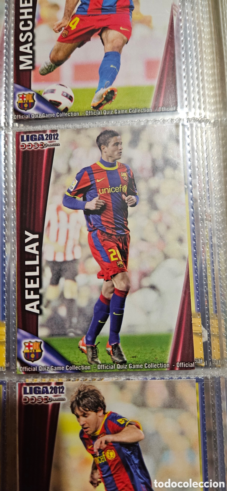 Cromos de F&uacute;tbol: 15 afellay mundicromo Barcelona quiz 2011 2012 11 12 trading card