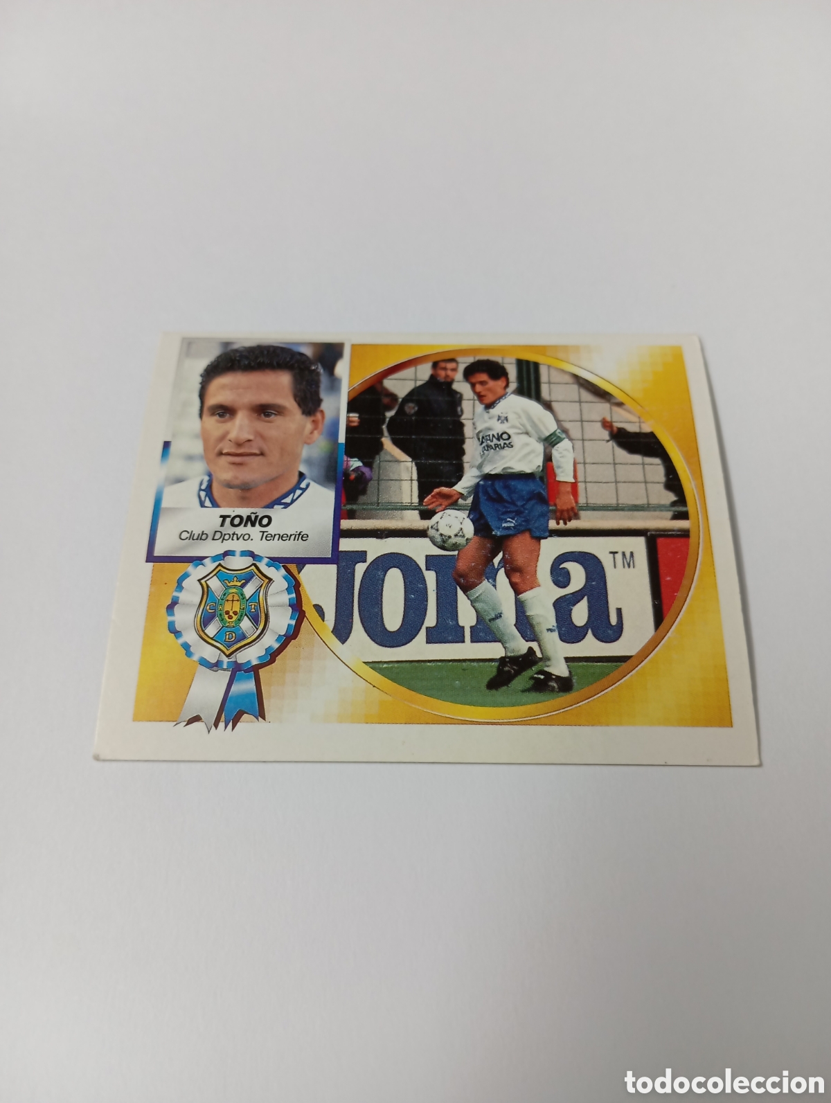 Cromos de F&uacute;tbol: TO&Ntilde;O Tenerife Liga Este 1994 1995 NUEVO SIN PEGAR PANINI 94 95