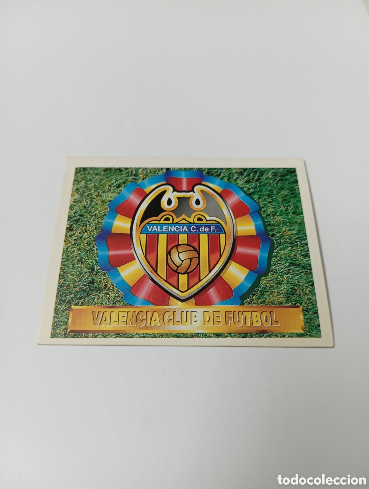 Cromos de F&uacute;tbol: ESCUDO Valencia Liga Este 1994 1995 NUEVO SIN PEGAR PANINI 94 95