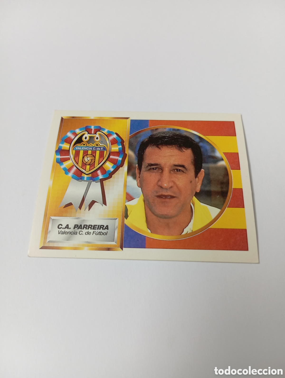 Cromos de F&uacute;tbol: ENTRENADOR CARLOS ALBERTO PARREIRA Valencia Liga Este 1994 1995 NUEVO SIN PEGAR PANINI 94 95