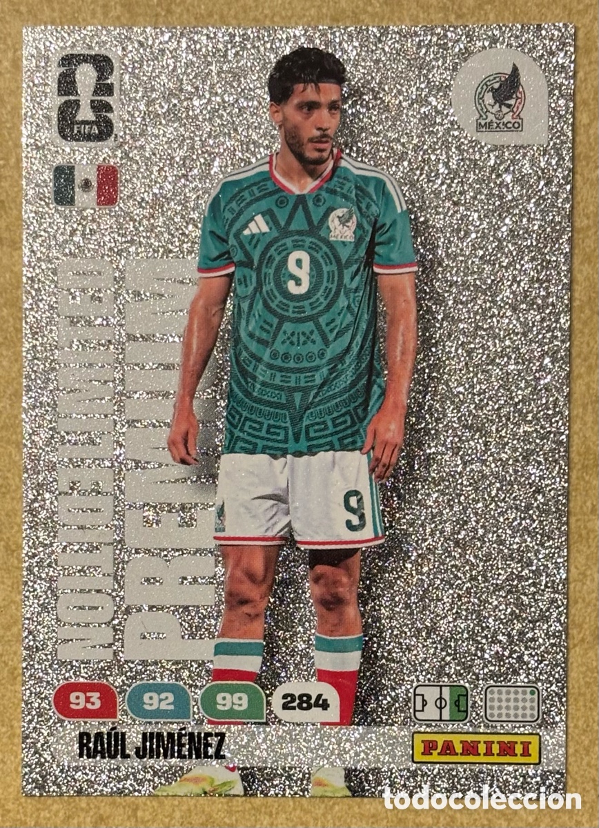 Cromos de F&uacute;tbol: RA&Uacute;L JIM&Eacute;NEZ (M&Eacute;XICO). CARTA LIMITED EDITION PREMIUM PANINI ADRENALYN XL FIFA WORLD CUP 2026.