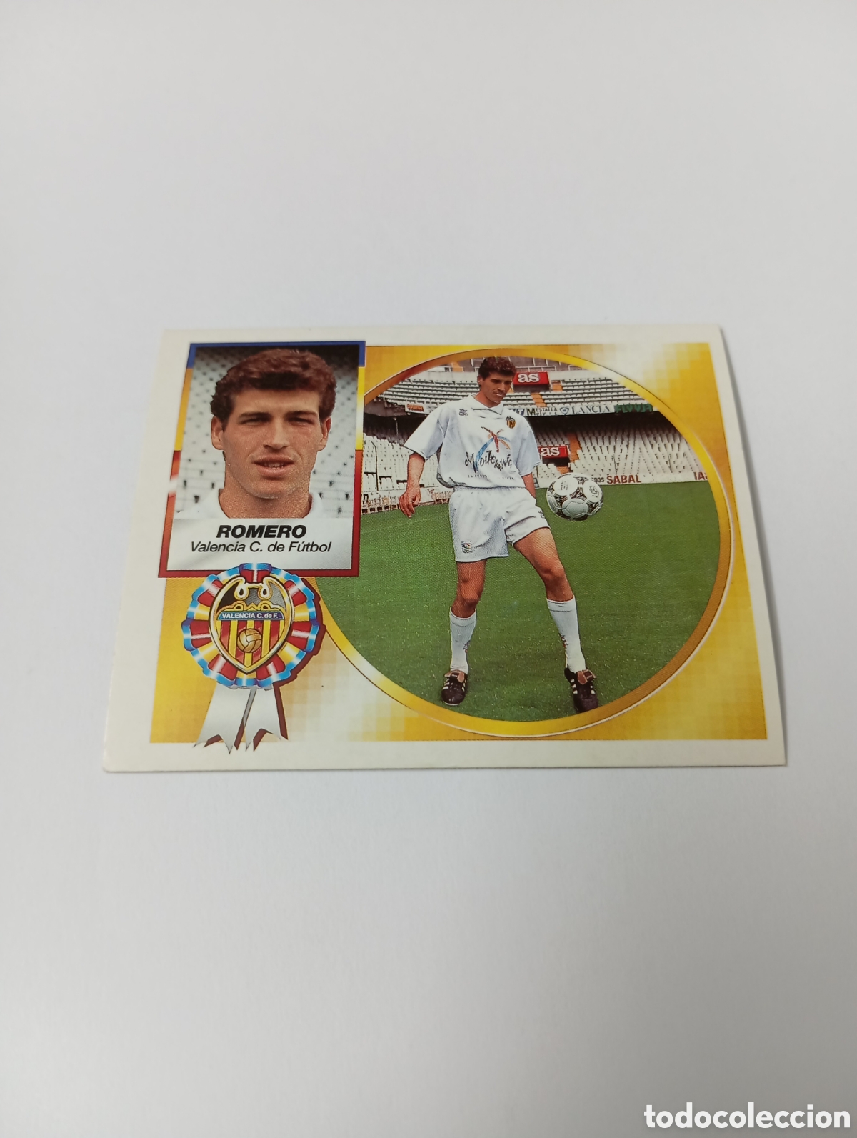 Cromos de F&uacute;tbol: ROMERO Valencia Liga Este 1994 1995 NUEVO SIN PEGAR PANINI 94 95