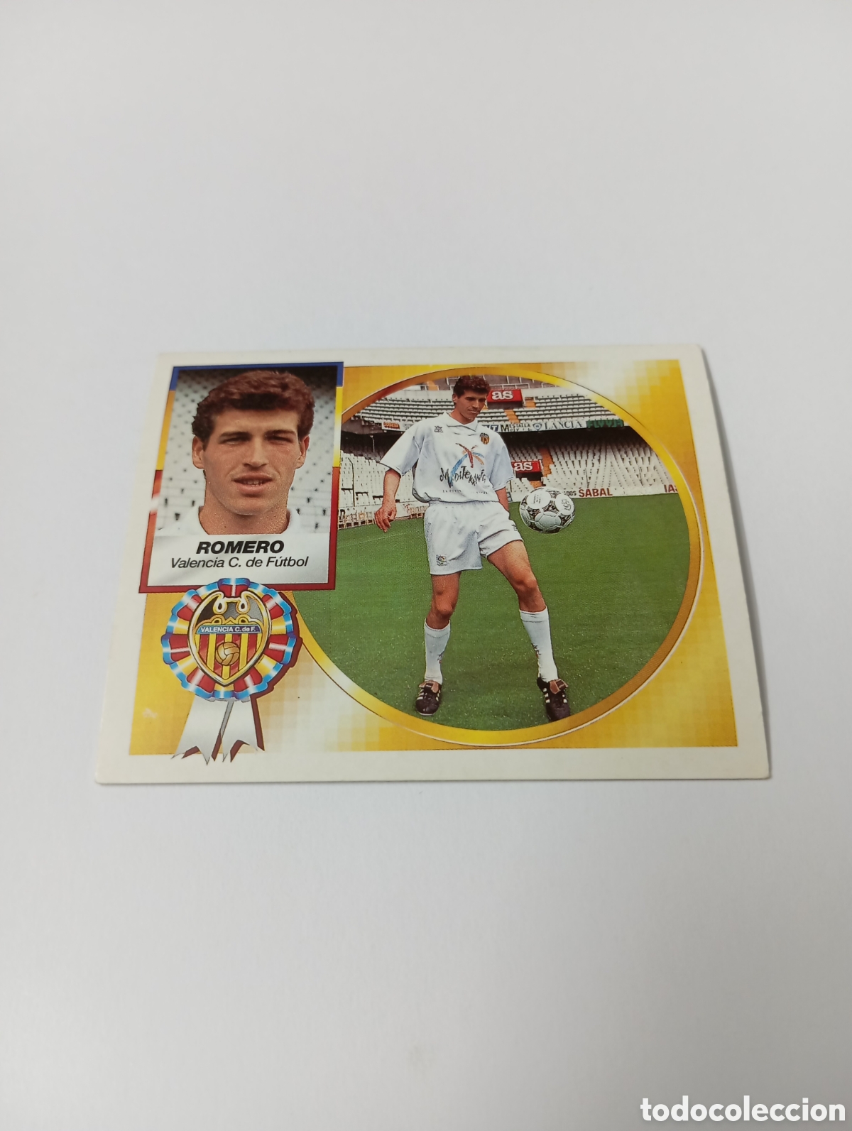 Cromos de F&uacute;tbol: ROMERO Valencia Liga Este 1994 1995 NUEVO SIN PEGAR PANINI 94 95