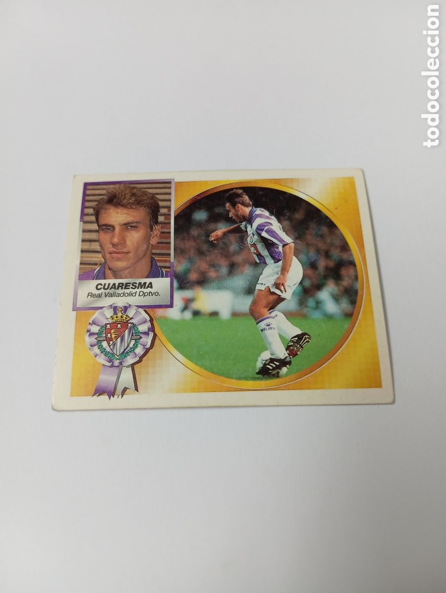 Cromos de F&uacute;tbol: CUARESMA Valladolid Liga Este 1994 1995 NUEVO SIN PEGAR PANINI 94 95
