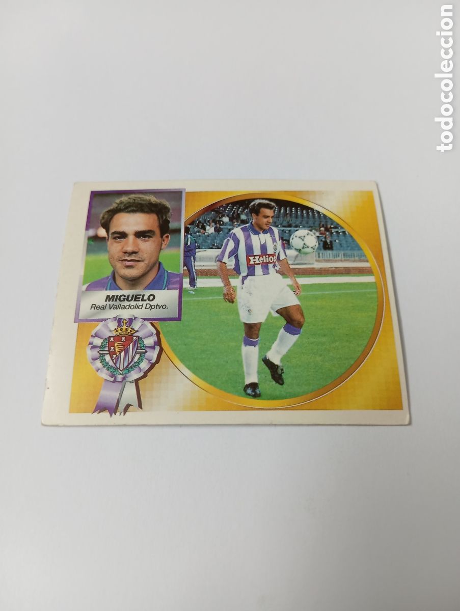 Cromos de F&uacute;tbol: MIGUELO Valladolid Liga Este 1994 1995 NUEVO SIN PEGAR PANINI 94 95