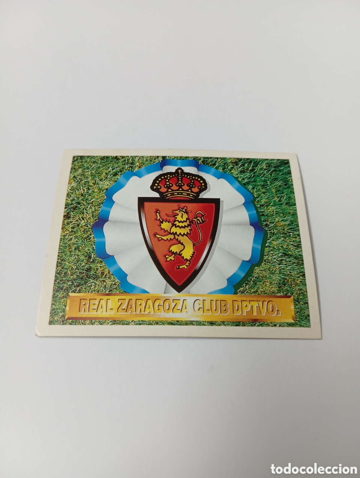 Cromos de F&uacute;tbol: ESCUDO Zaragoza Liga Este 1994 1995 NUEVO SIN PEGAR PANINI 94 95