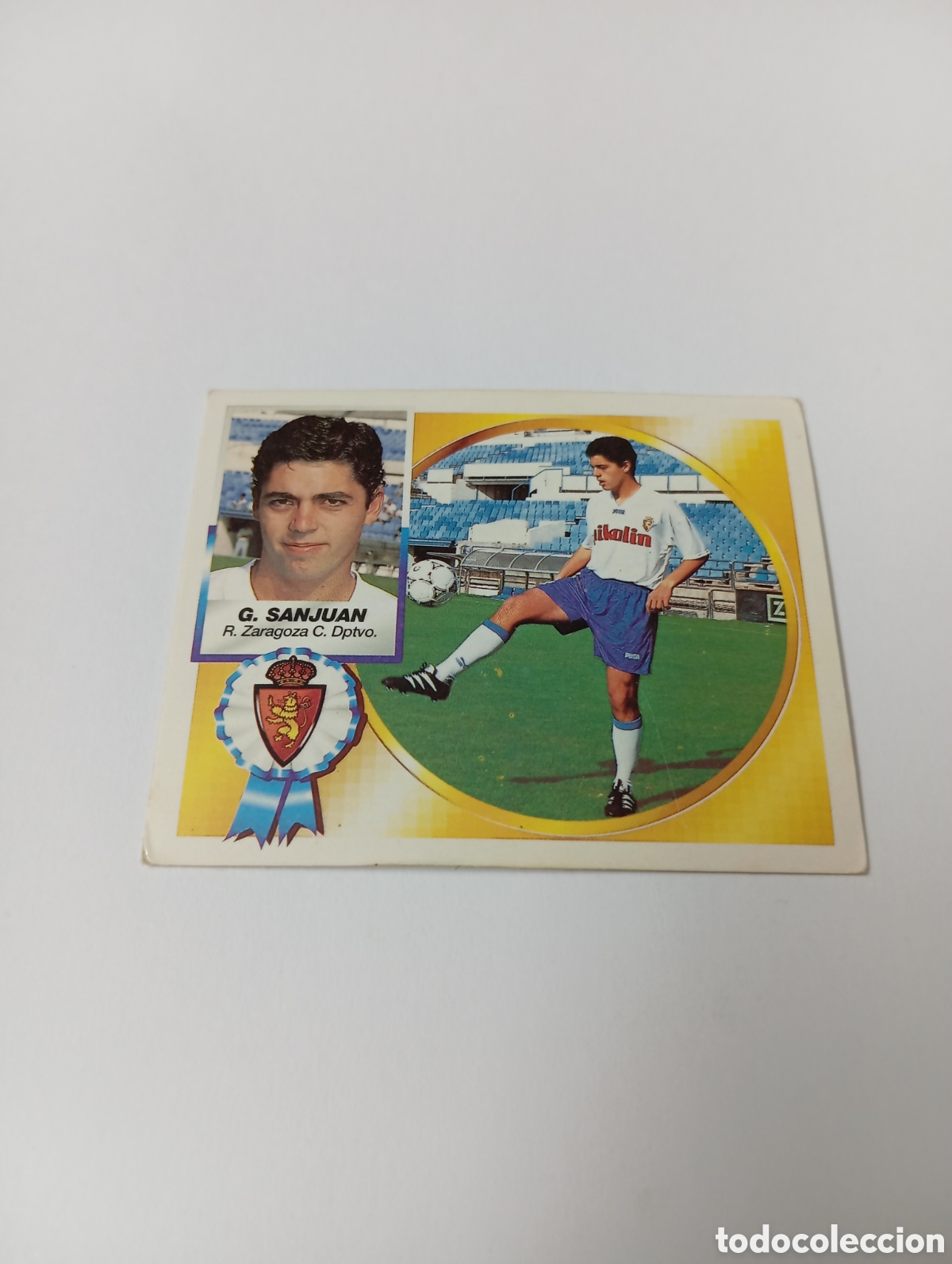 Cromos de F&uacute;tbol: GARCIA SANJUAN Zaragoza Liga Este 1994 1995 NUEVO SIN PEGAR PANINI 94 95