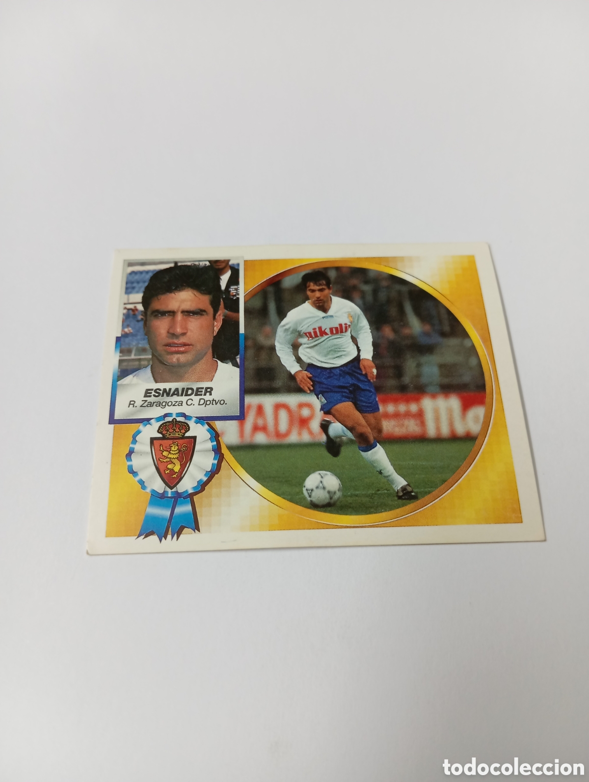 Cromos de F&uacute;tbol: ESNAIDER Zaragoza Liga Este 1994 1995 NUEVO SIN PEGAR PANINI 94 95