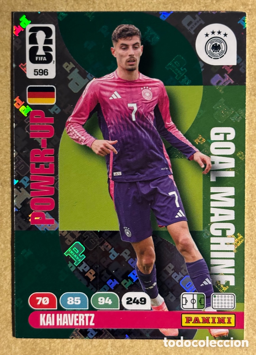 Cromos de F&uacute;tbol: KAI HAVERTZ (ALEMANIA). CARTA POWER-UP GOAL MACHINE PANINI ADRENALYN XL FIFA WORLD CUP 2026. #596.