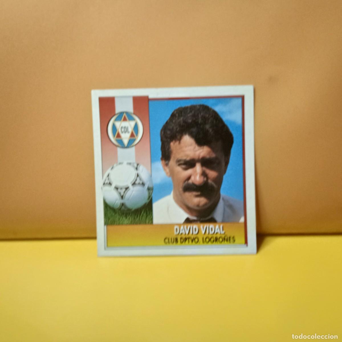 Cromos de F&uacute;tbol: EDICIONES ESTE 1992 1993 92 93 CD LOGRO&Ntilde;ES DAVID VIDAL