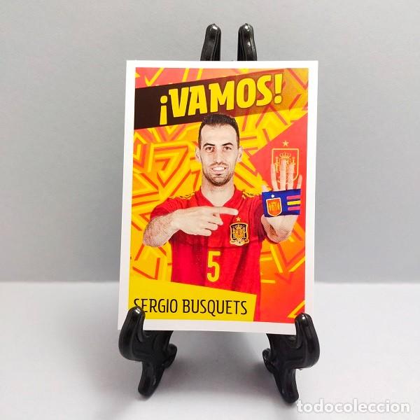 Cromos de F&uacute;tbol: 22 SERGIO BUSQUETS LOS &Iacute;DOLOS DE LA ROJA - CRACKS MUNDIALES CROMO CARREFOUR PANINI 2022 &iexcl;VAMOS!