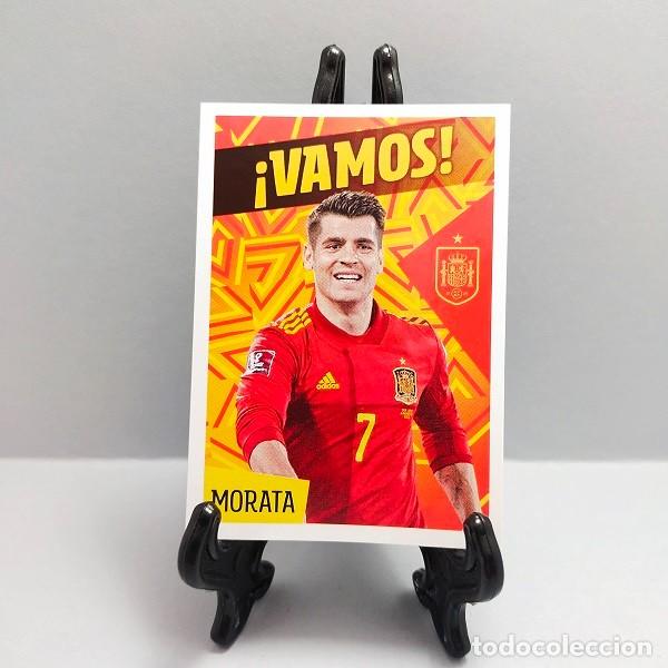 Cromos de F&uacute;tbol: 42 MORATA LOS &Iacute;DOLOS DE LA ROJA - CRACKS MUNDIALES CROMO ADHESIVO CARREFOUR PANINI 2022 &iexcl;VAMOS!