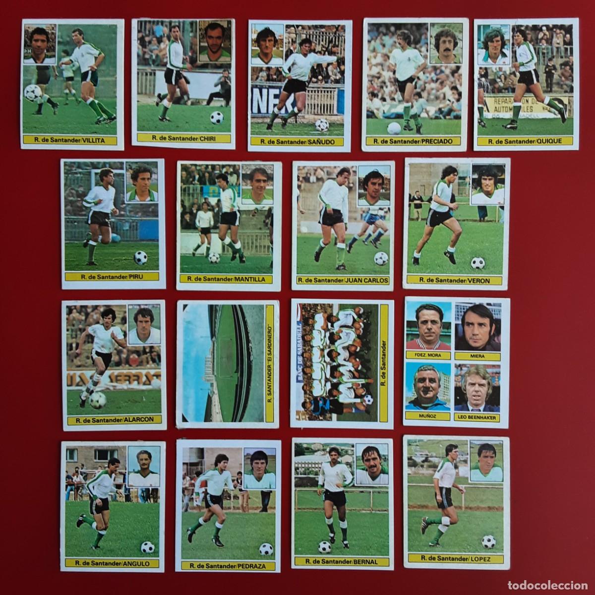 Cromos de F&uacute;tbol: LOTE 17 CROMOS DIFERENTES RACING SANTANDER LIGA TEMPORADA 1981 1982 81 82 EDICIONES ESTE