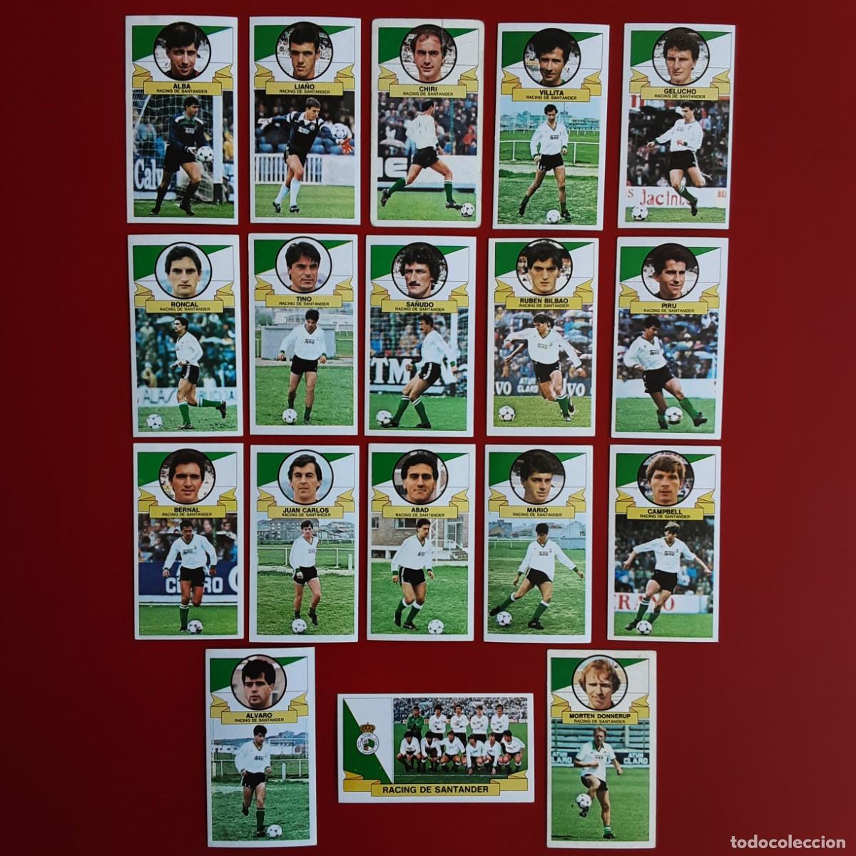 Cromos de F&uacute;tbol: LOTE 18 CROMOS DIFERENTES RACING SANTANDER LIGA TEMPORADA 1985 1986 85 86 EDICIONES ESTE