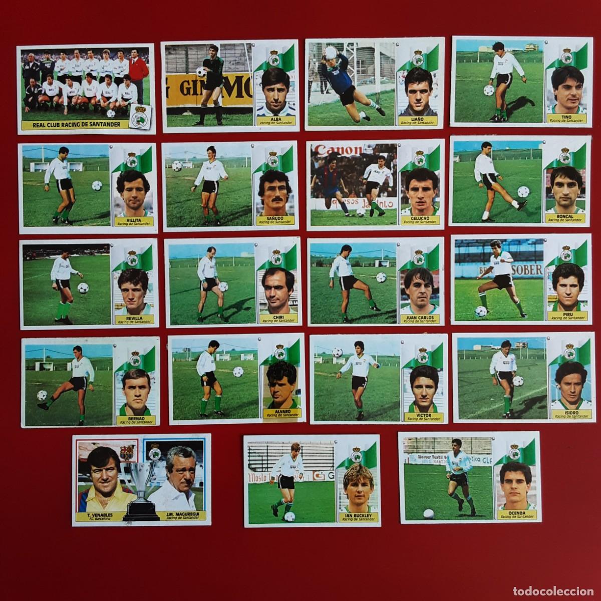 Cromos de F&uacute;tbol: LOTE 19 CROMOS DIFERENTES RACING SANTANDER LIGA TEMPORADA 1986 1987 86 87 EDICIONES ESTE