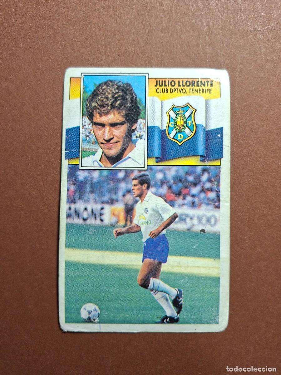 Cromos de F&uacute;tbol: JULIO LLORENTE FICHAJE 13 TENERIFE LIGA ESTE 1990 1991 90 91