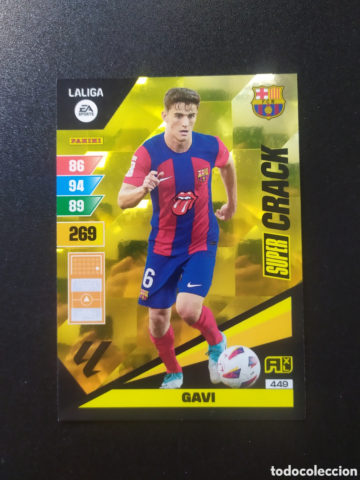 Cromos de F&uacute;tbol: Adrenalyn 2023 2024 23 24 panini Gavi super crack n&deg; 449 Barcelona