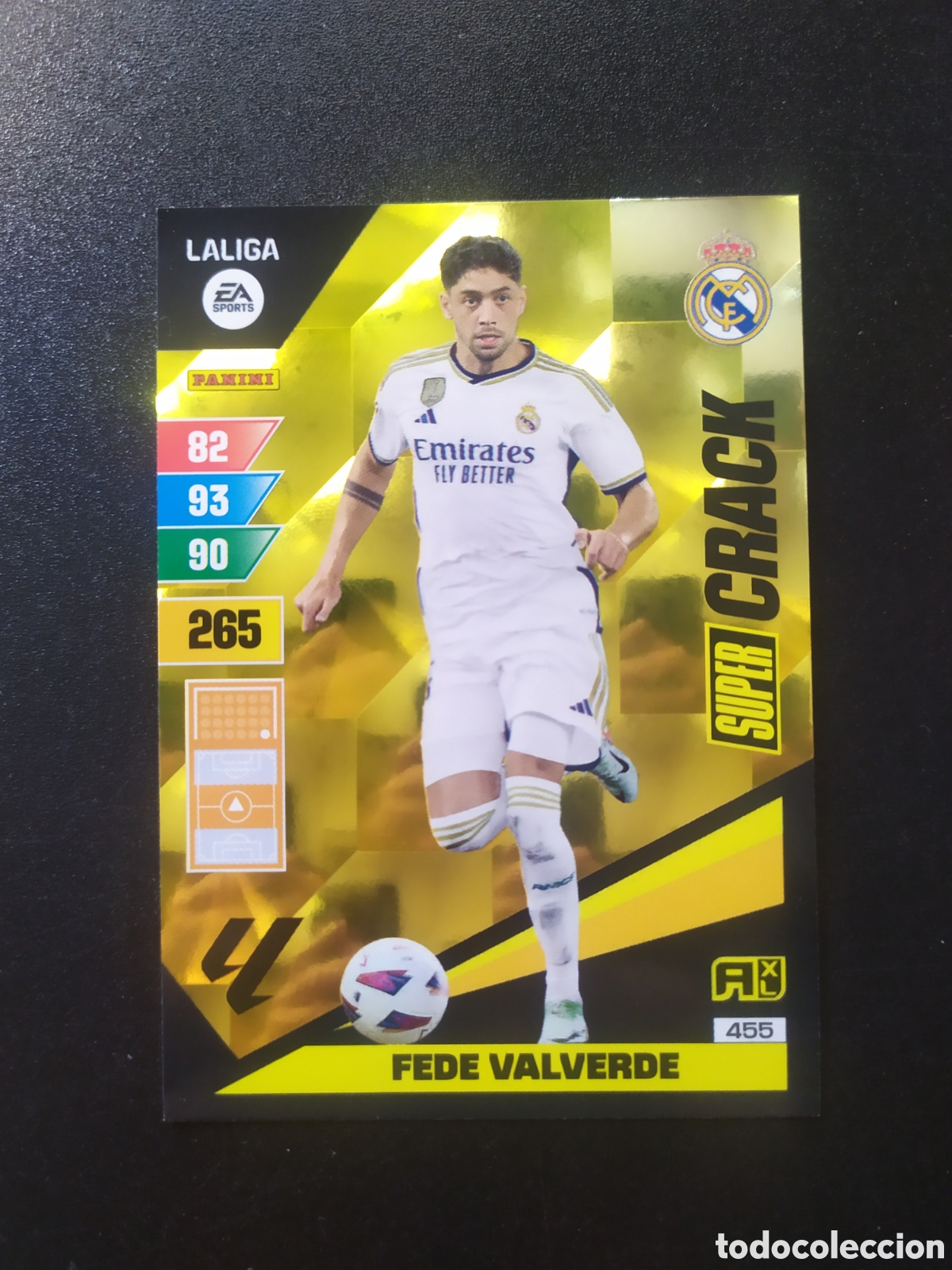 Fu&szlig;ball-Sticker: Adrenalyn 2023 2024 23 24 panini Fede Valverde super crack n&deg; 455 Real Madrid