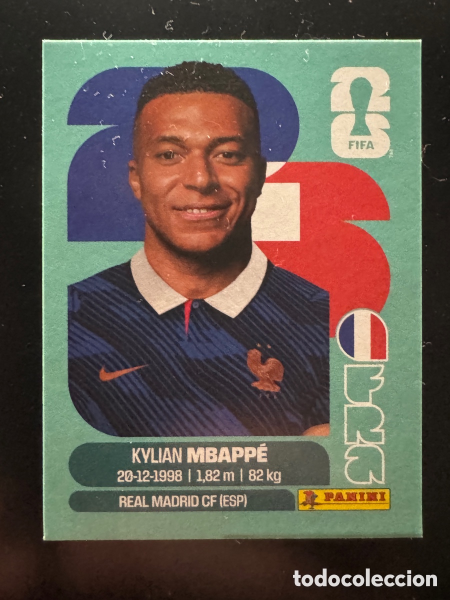 Cromos de F&uacute;tbol: Mbapp&eacute; 20 Francia Mundial 2026
