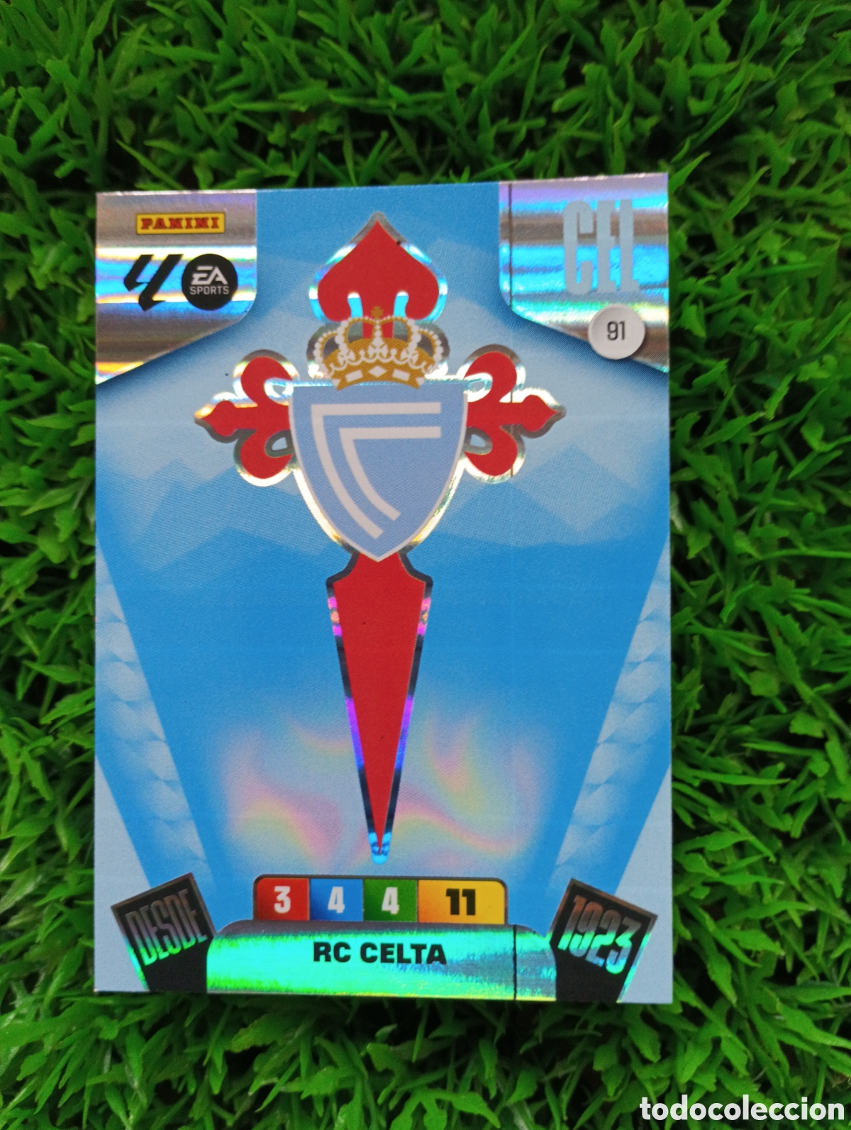 Cromos de F&uacute;tbol: Escudo Celta De Vigo Adrenalyn 25-26 # 91