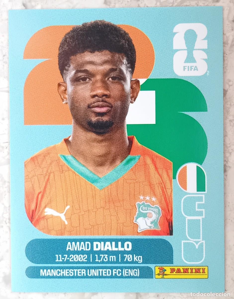 Cromos de F&uacute;tbol: Figurina Panini 2026 Cromo World Cup Usa Mundial 2026 Amad Diallo Ivory Coast n CIV 15