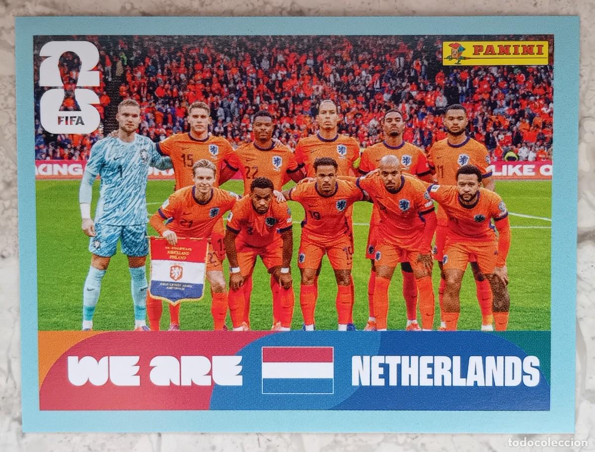 Cromos de F&uacute;tbol: Figurina Panini 2026 Cromo World Cup Usa Mundial 2026 squadra alineaci&oacute;n team Netherlands n NED 13