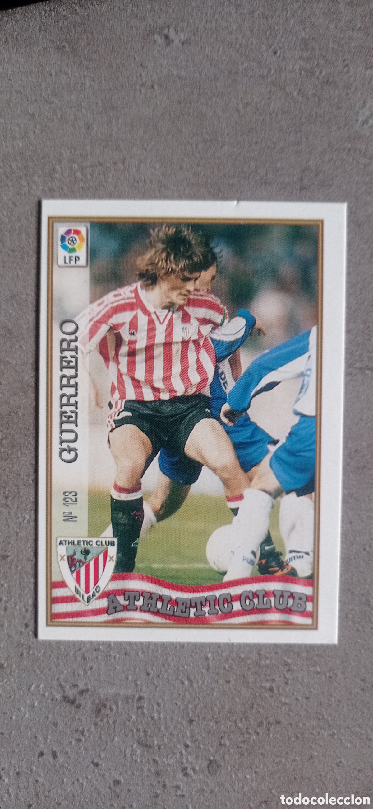 Cromos de F&uacute;tbol: F&Uacute;TBOL CROMO n&ordm; 123 GUERRERO ATHLETIC BILBAO MUNDICROMO 1997 1998