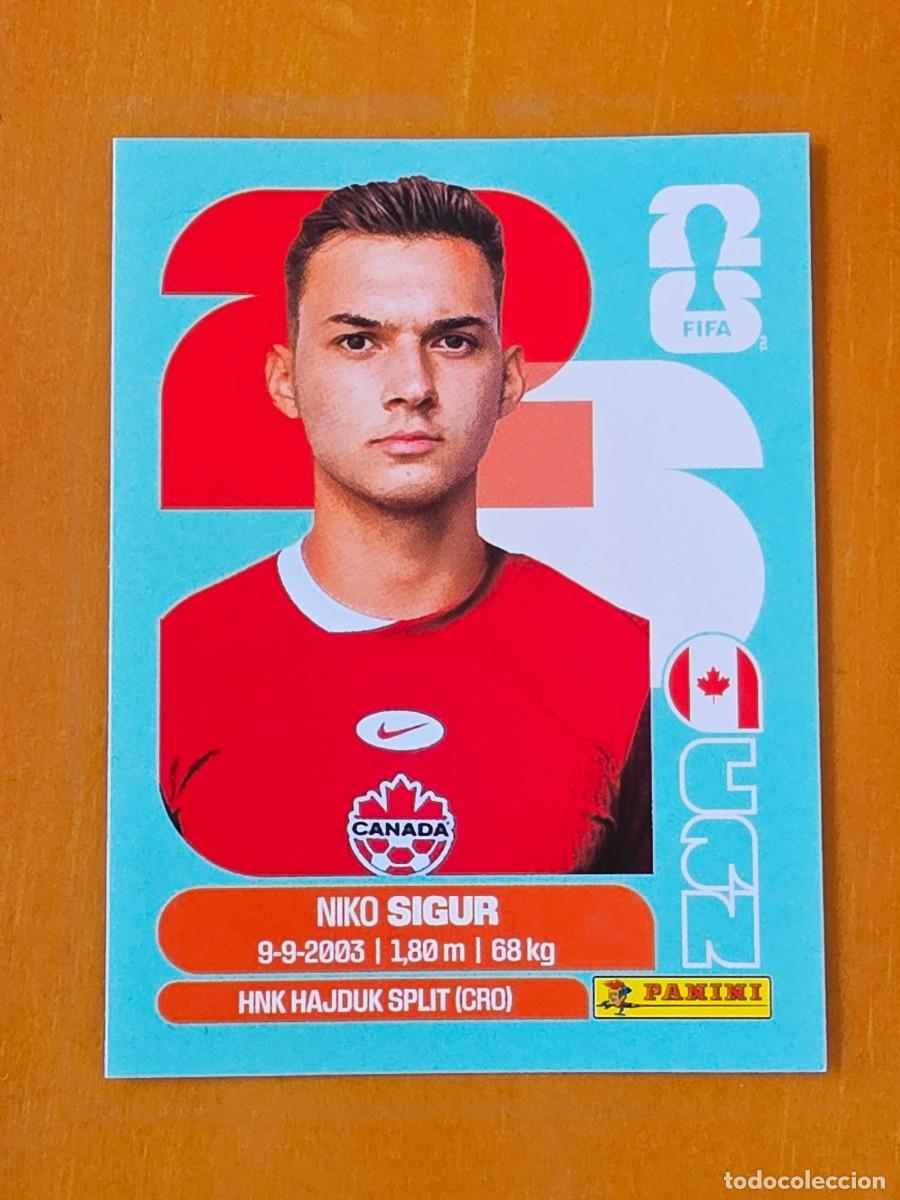 Cromos de F&uacute;tbol: CAN 16 Niko Sigur, Canad&aacute;, Panini FIFA World Cup Mundial 2026 Sticker