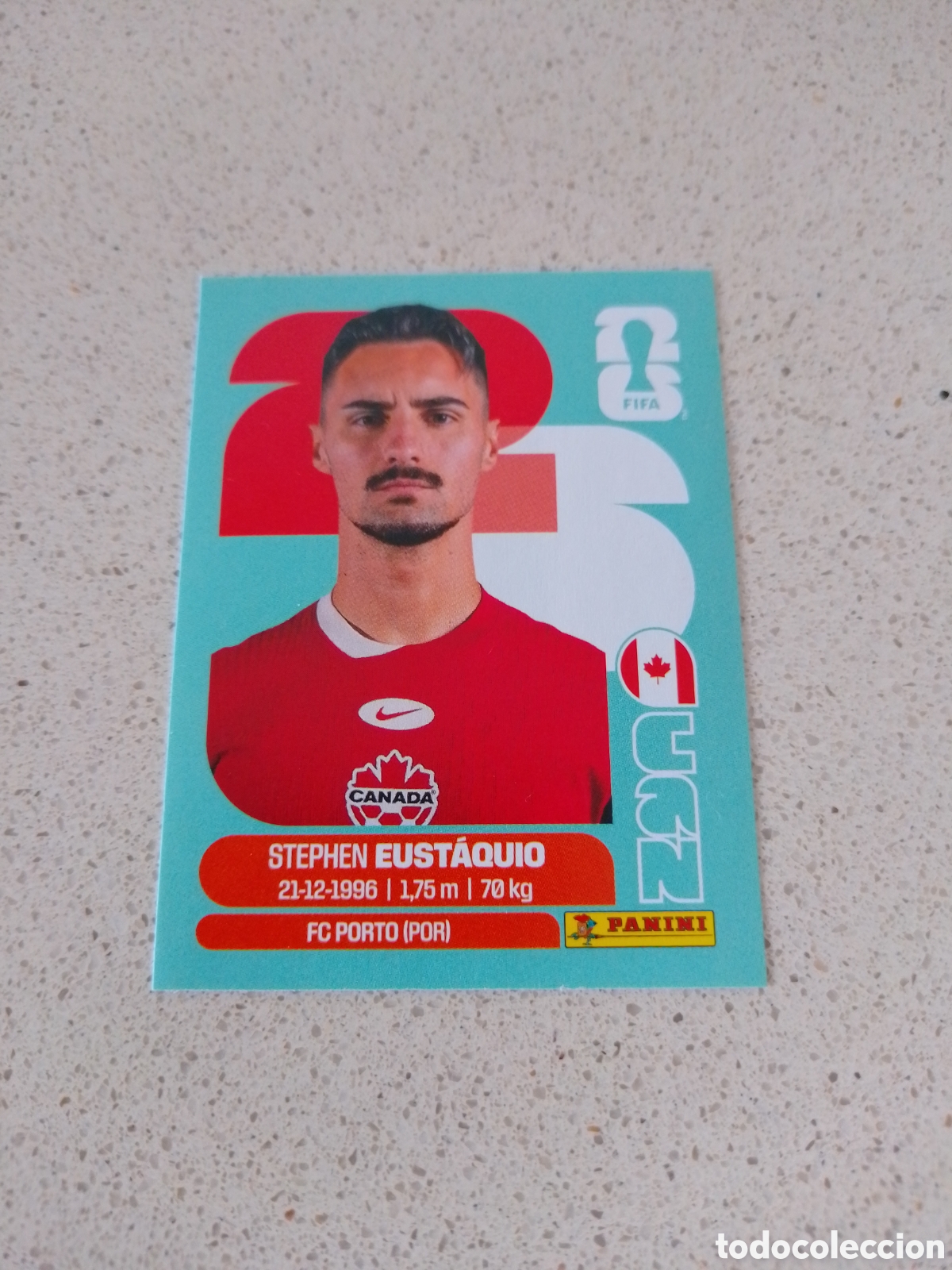 Cromos de F&uacute;tbol: CROMO N&Uacute;MERO 10 EUST&Aacute;QUIO CANADA. MUNDIAL 2026.