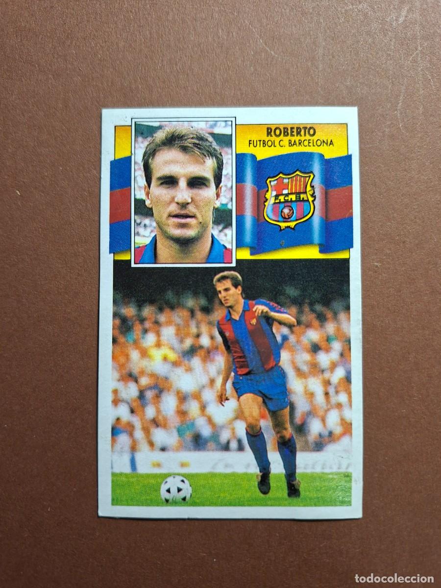 Figurine di Calcio: ROBERTO BAJA FUTBOL CLUB BARCELONA LIGA ESTE 1990 1991 90 91
