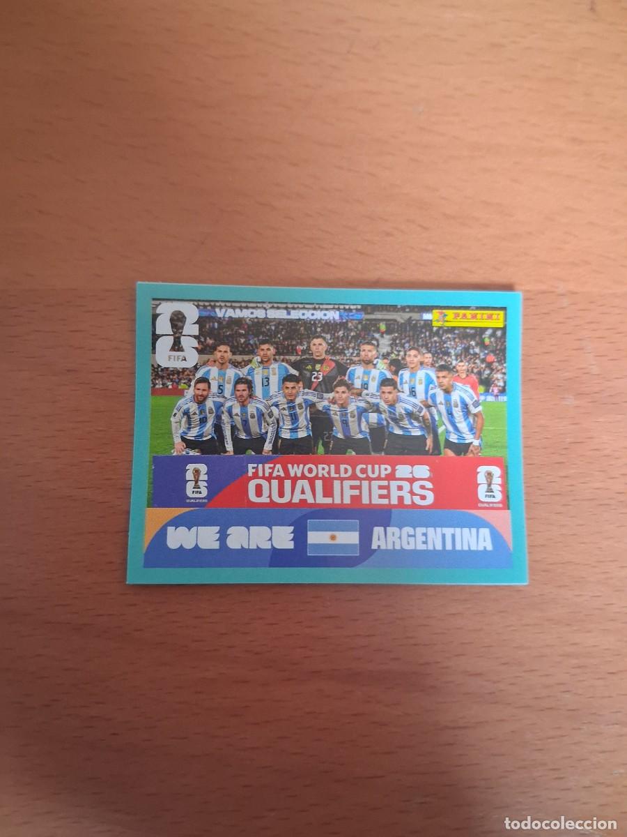 Cromos de F&uacute;tbol: Fifa World Cup 26 Mundial 2026 ARG 13 Argentina Foto de Equipo Plantilla Alineacion