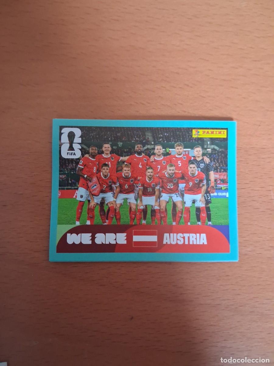 Football Stickers: Fifa World Cup 26 Mundial 2026 AUT 13 Austria Foto de Equipo Plantilla Alineacion