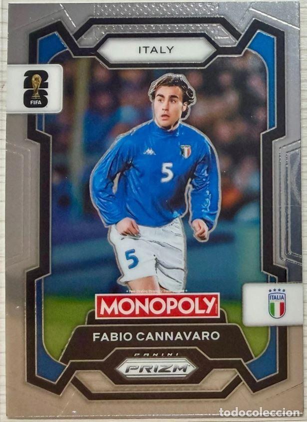 Football Stickers: Fabio Cannavaro #36 Italia Prizm Monopoly Panini FIFA ⚽ World Cup 2026 ⚽