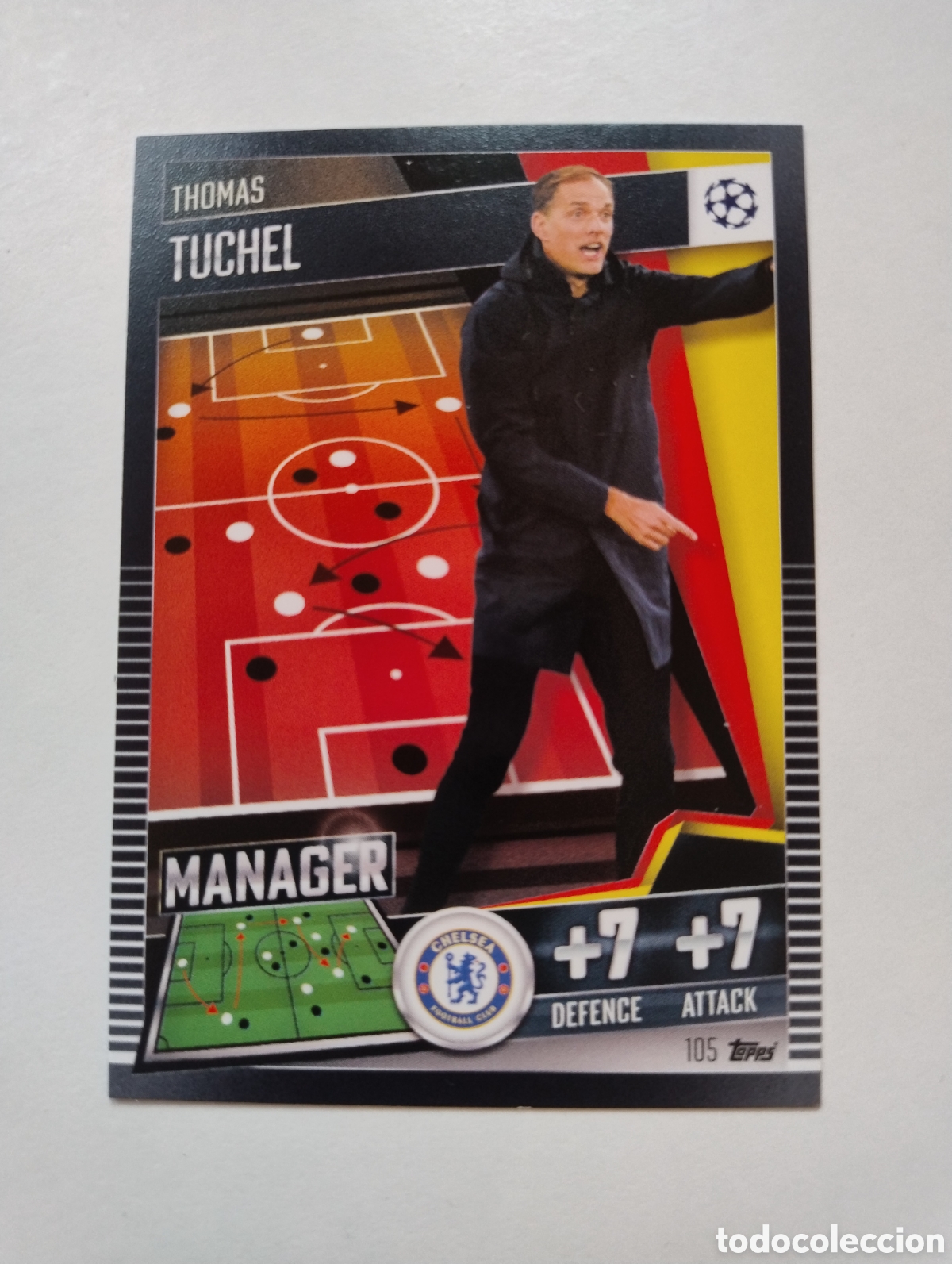 Cromos de F&uacute;tbol: 105 - Tuchel - Chelsea - Topps Match Attax 101 2020 - 2021 Manager